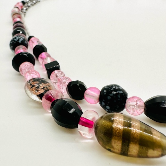 Modern Vintage Venetian Art Glass Bead Necklace - Picture 8 of 17